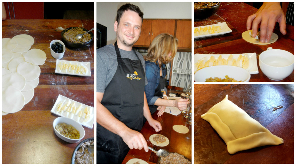 stuffing empanadas