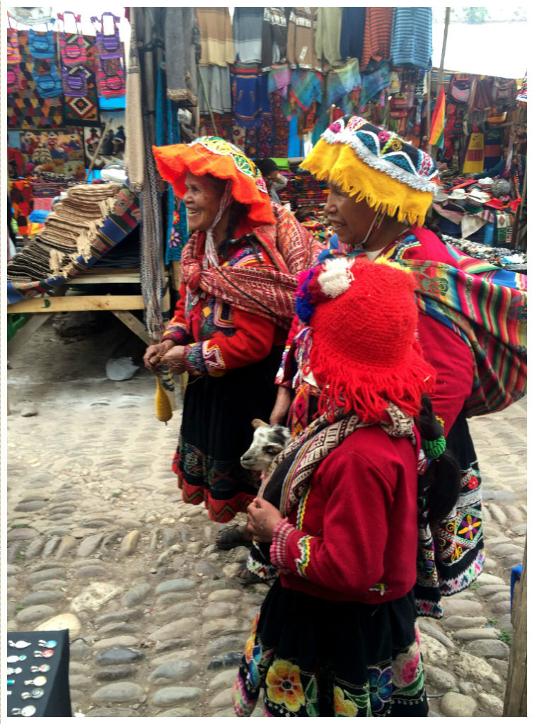 Lovely, colorful, traditional wardrobes.