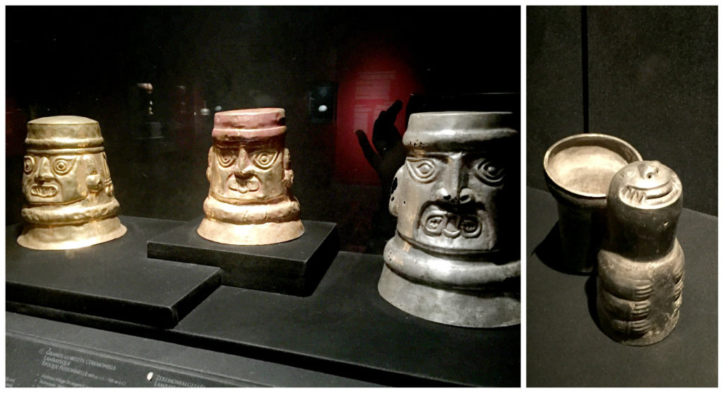 Ceremonial goblets. I'm convinced Tim Burton was an ancient Peruvian in another life. The guys on the right look just like his characters!