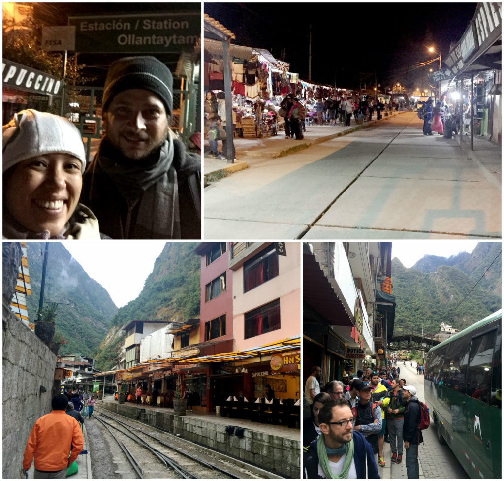 4:30am train from Ollantaytambo to Aguas Calientes. The line for the bus up to MP was already so long by the time we arrived to Aguas Calientes.