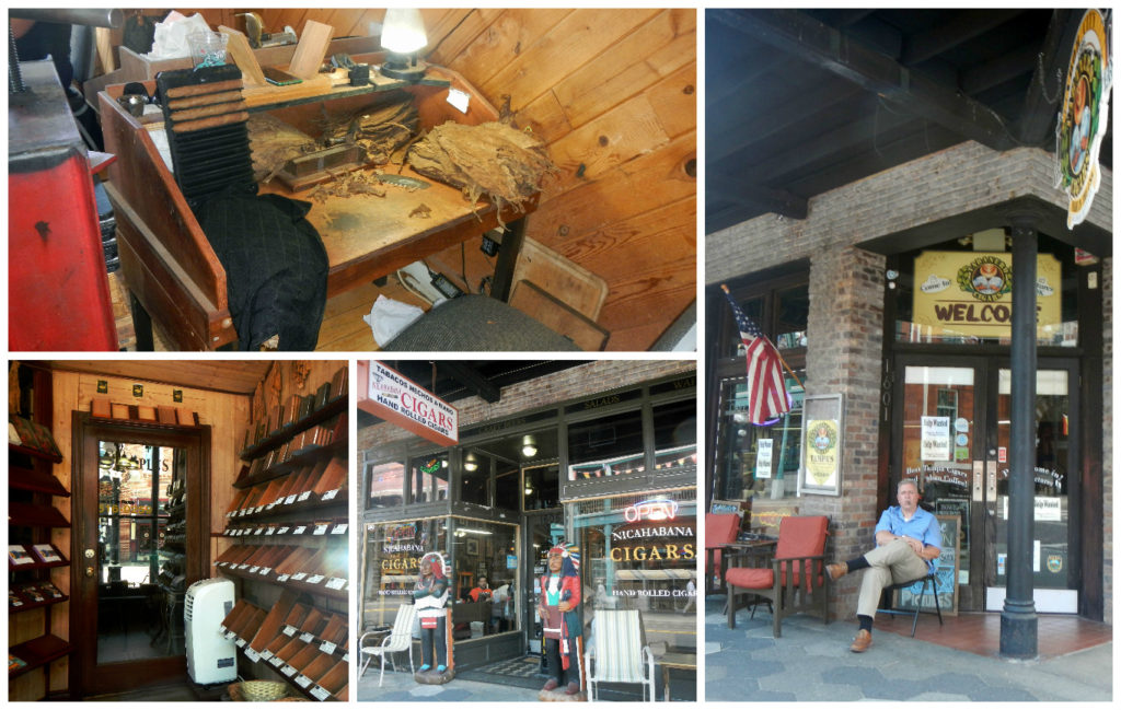 Cigars are still hand rolled in Ybor. Cigar shops have lounges and seating in store and in front.